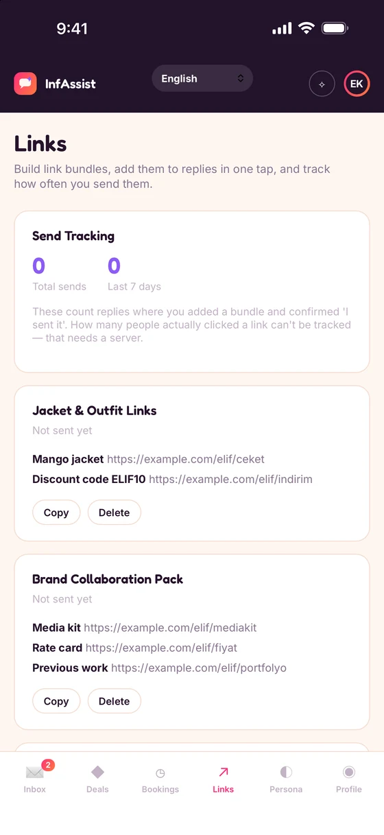 Link bundles