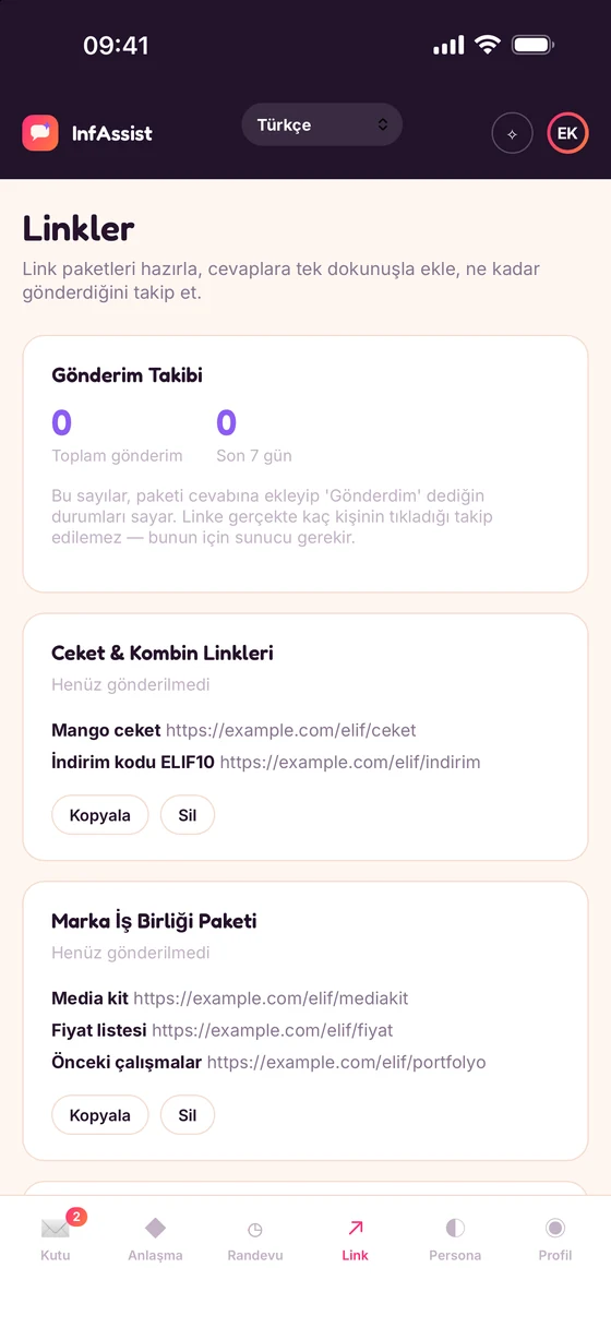 Link paketleri